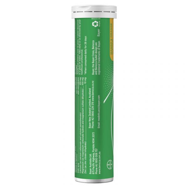 Berocca Energy Vitamin B C Mango Orange Flavour Effervescent Tablets 60 Pack 3