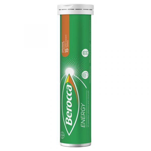 Berocca Energy Vitamin B C Orange Flavour Effervescent Tablets 11