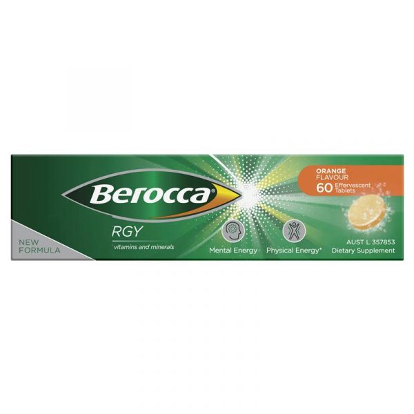 Berocca Energy Vitamin B C Orange Flavour Effervescent Tablets 9