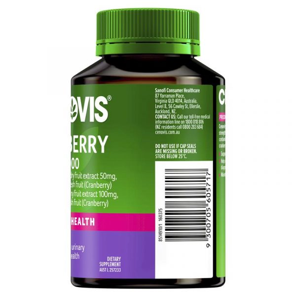 Cenovis Cranberry 30000 for Womens Health 90 Capsules Exclusive Size 3