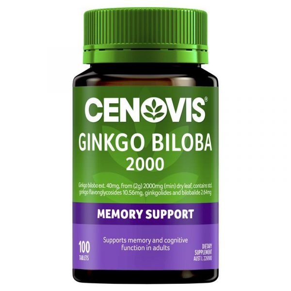 Cenovis Ginkgo Biloba 2000 for Memory Support 100 Tablets 1