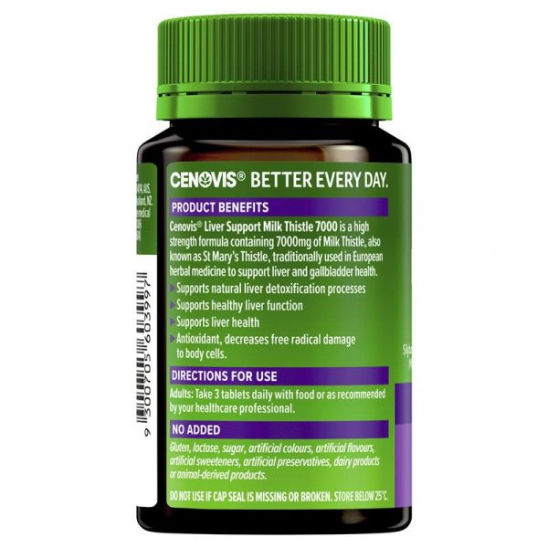 Cenovis Liver Support Milk Thistle 7000 75 Tablets 2