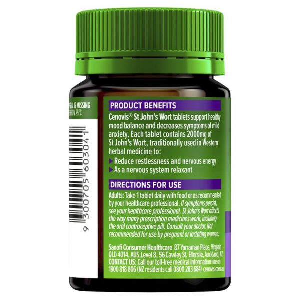 Cenovis St Johns Wort for Healthy Mood Balance 60 Tablets 9