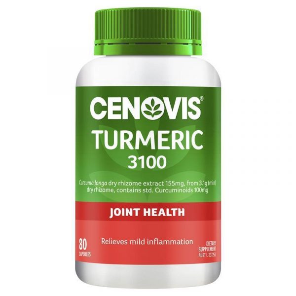 Cenovis Turmeric 3100 with Curcuminoids for Joint Health 80 Capsules 1