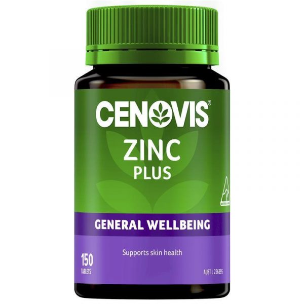 Cenovis Zinc Plus General Wellbeing Skin Health 150 Tablets 1