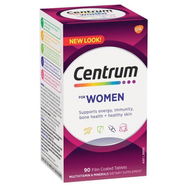 Centrum For Women 90 Tablets Exclusive Size 1