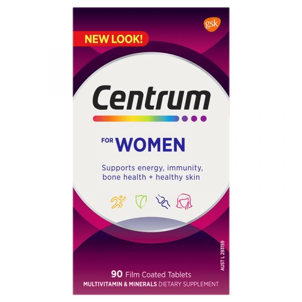 Centrum For Women 90 Tablets Exclusive Size 3