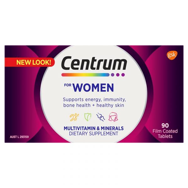 Centrum For Women 90 Tablets Exclusive Size 6