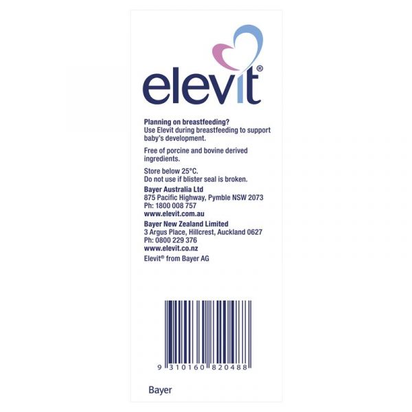 Elevit Pregnancy Multivitamin Tablets 100 Pack (100 Days) (1)