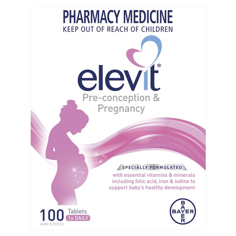 Elevit Pregnancy Multivitamin Tablets 100 Pack (100 Days) (1)