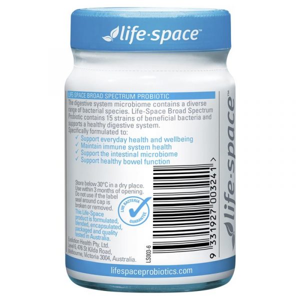 Life Space Broad Spectrum Probiotic 60 Capsules 3