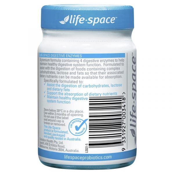 Life Space Digestive Enzymes 60 Capsules 2