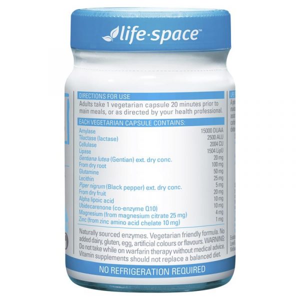 Life Space Digestive Enzymes 60 Capsules 3