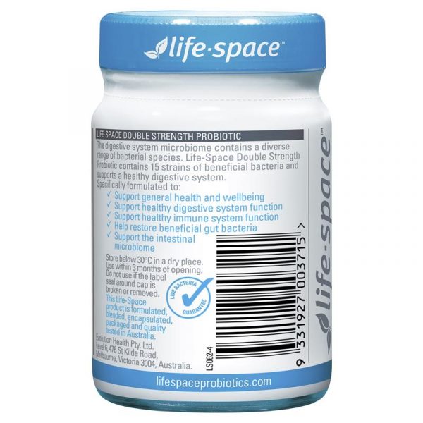 Life Space Double Strength Probiotic 60 Capsules Exclusive Size 5