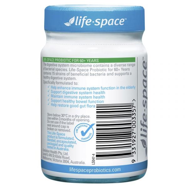 Life Space Probiotic For 60 Years 60 Capsules 2