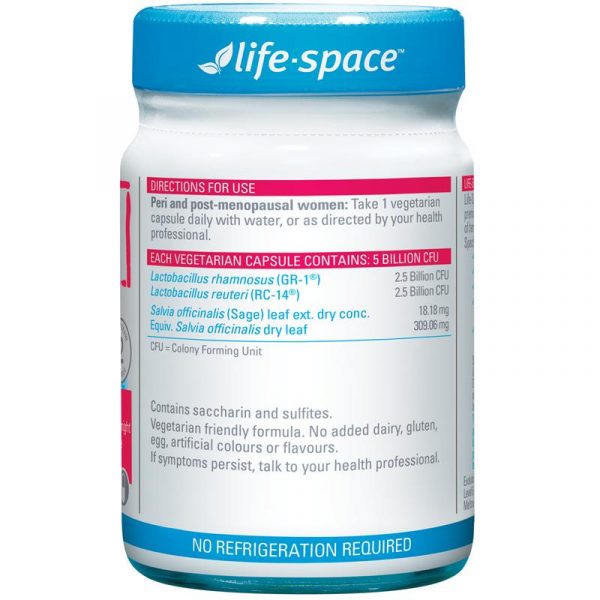 Life Space Probiotics Menopause Support 30 Capsules 3