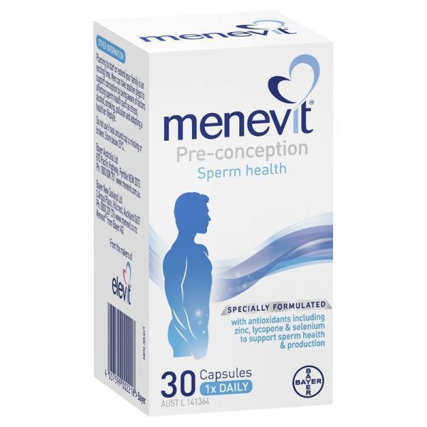 Menevit Pre Conception Sperm Health Capsules 30 pack 30 days 1