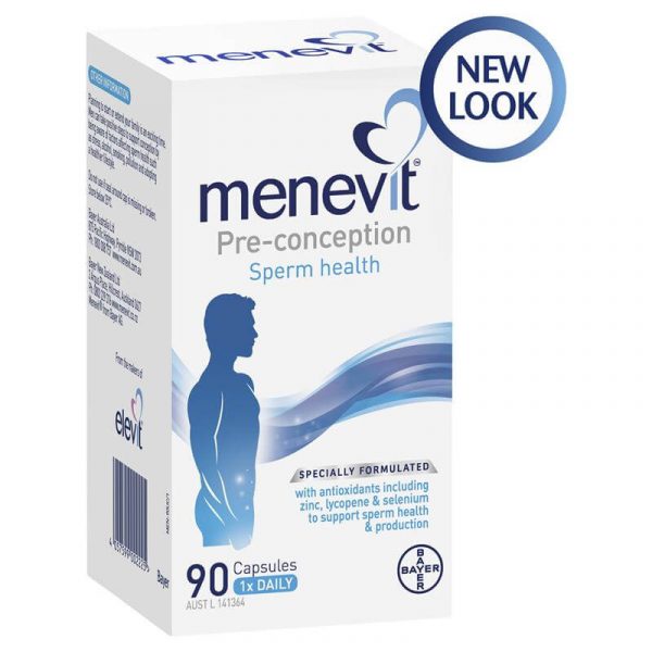 Menevit Pre Conception Sperm Health Capsules 90 pack 90 days 1