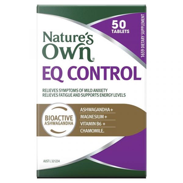 Natures Own EQ Control for Mild Anxiety Relief 50 Tablets 1