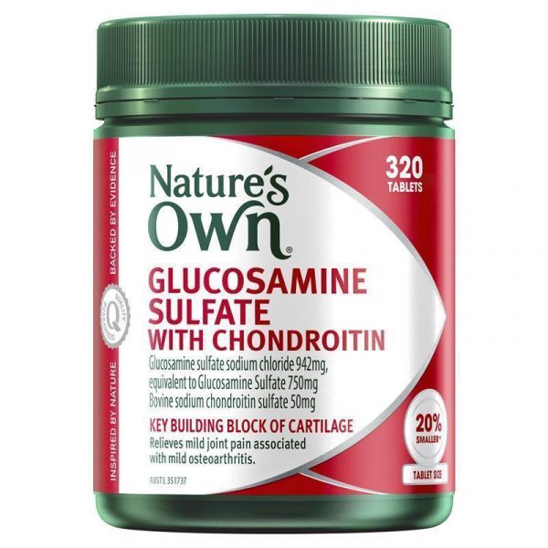 Natures Own Glucosamine Sulfate Chondroitin for Joint Health 320 Tablets 1