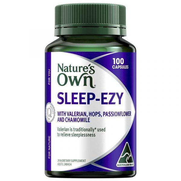 Natures Own Sleep Ezy with Chamomile Hops Valerian 100 Capsules 1