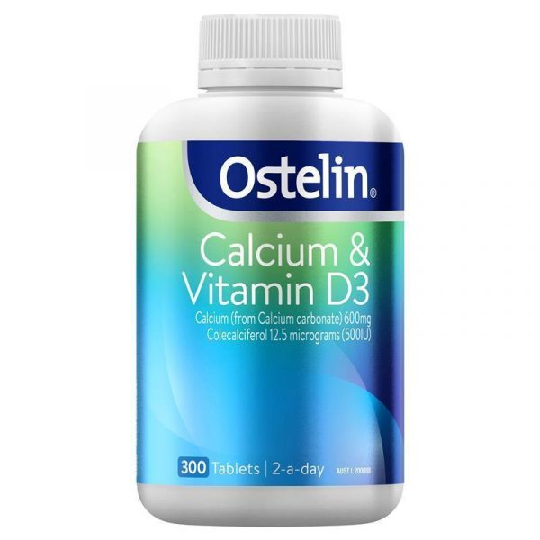 Ostelin Calcium Vitamin D D3 for Bone Health Immune Support 300 Tablets 1