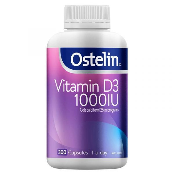 Ostelin Vitamin D 1000IU D3 for Bone Health Immune Support 300 Capsules Exclusive Size 1