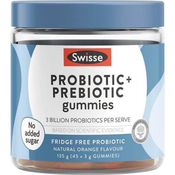 Swisse Adults Probiotic & Prebiotic Gummies 45 Pack