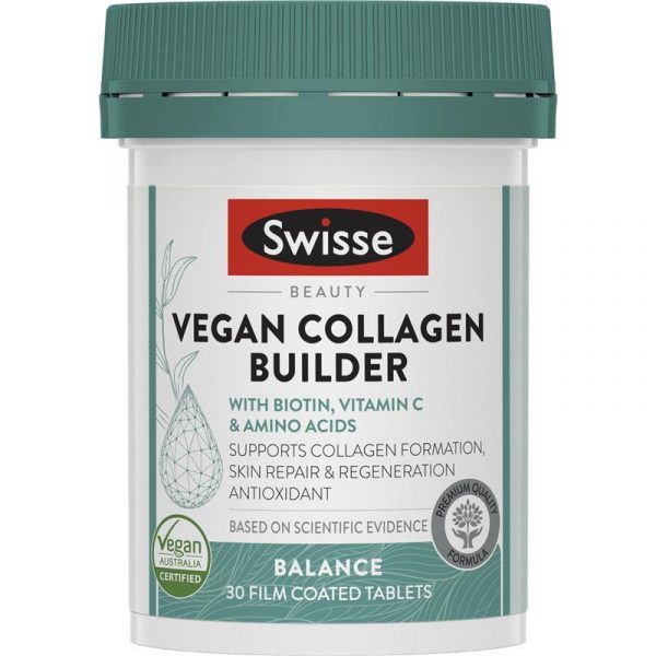 Swisse Beauty Vegan Collagen Builder 30 Tablets 1