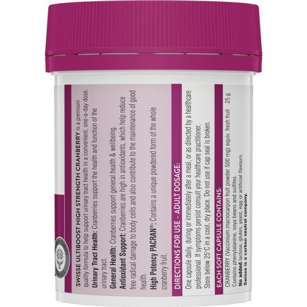 Swisse Cranberry 90 Capsules 2