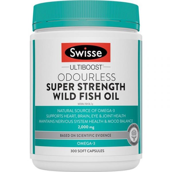 Swisse Ultiboost Odourless Super Strength Wild Fish Oil 2000mg - Image 2