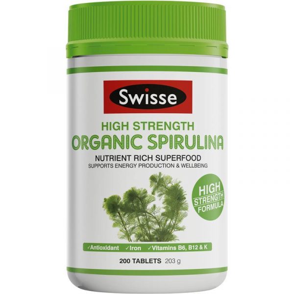 Swisse Organic Spirulina 1000mg 200 Tablets 1