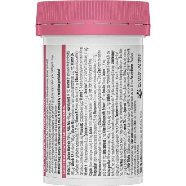 Swisse Teenage Ultivite Womens Multivitamin 60 Tablets 2