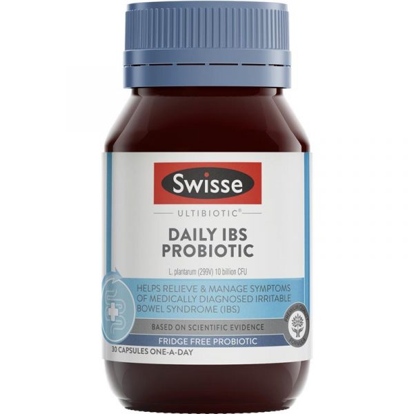 Swisse Ultibiotic Daily IBS Probiotic 30 Capsules 1