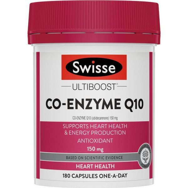 Swisse Ultiboost Co Enzyme Q10 150mg 180 Capsules 1