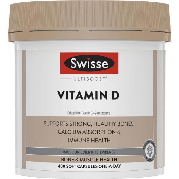 Swisse Ultiboost Vitamin D 400 Capsules 1