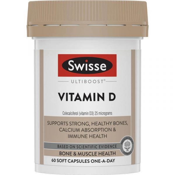 Swisse Ultiboost Vitamin D 60 Capsules 1