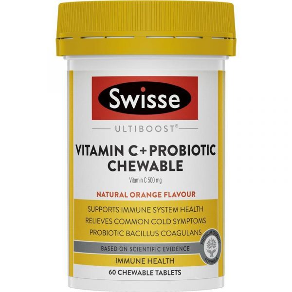 Swisse Vitamin C Probiotic Chewable 60 Chewable Tablets 1