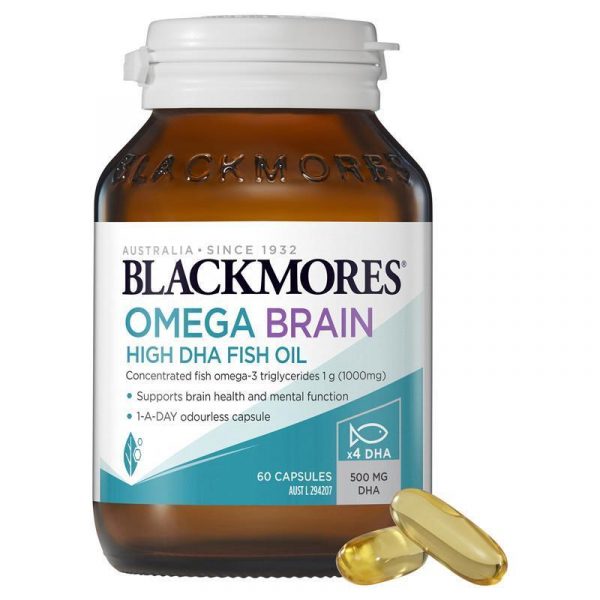 Blackmores Omega Brain High DHA Fish Oil 60 Capsules 1