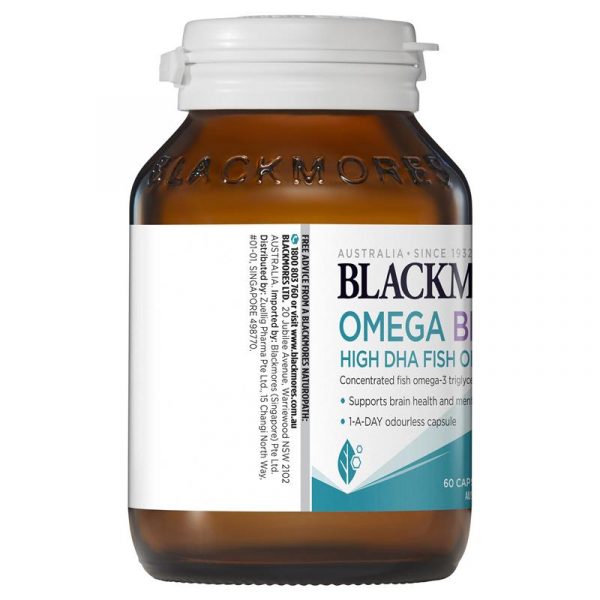 Blackmores Omega Brain High DHA Fish Oil 60 Capsules 2