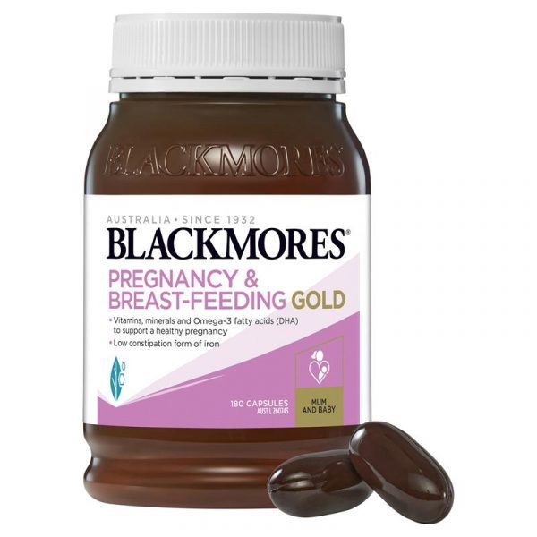 Blackmores Pregnancy Breastfeeding Gold Vitamin 180 Capsules 1