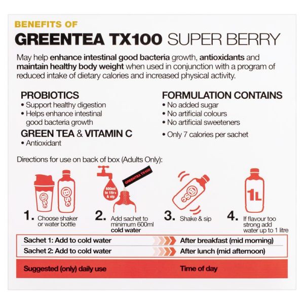 BSC Green Tea TX100 Super Berry 60 x 3g Serve 3