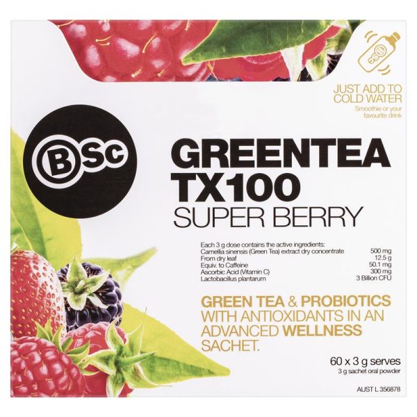 BSC Green Tea TX100 Super Berry 60 x 3g Serve 6