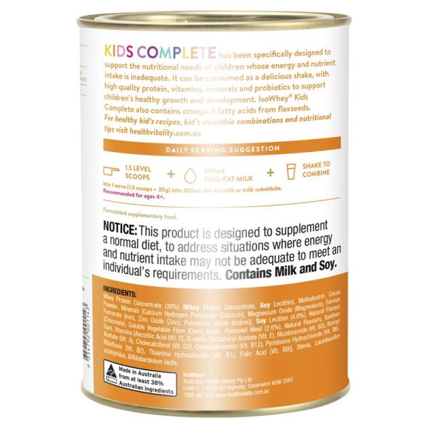 IsoWhey Clinical Nutrition Kids Complete Chocolate 600g - Image 2