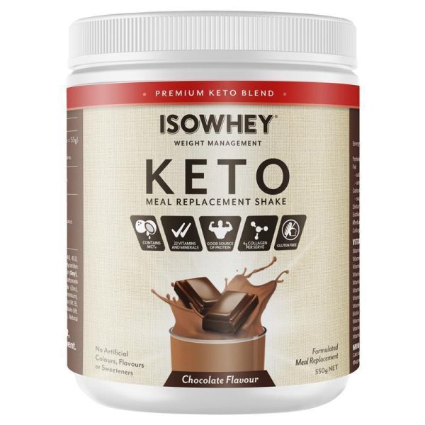 IsoWhey Keto Meal Replacement Shake Chocolate 550g 1