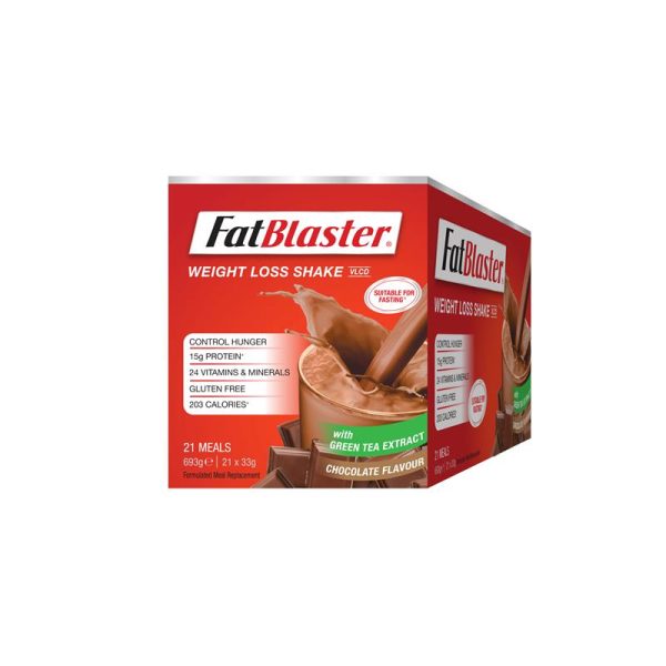 Naturopathica Fatblaster Weight Loss Shake Chocolate 21 x 33g Sachets - Image 4