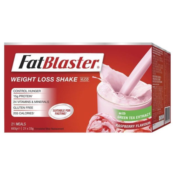 Naturopathica Fatblaster Weight Loss Shake Raspberry 21 x 33g Sachets 1