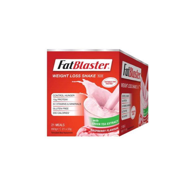 Naturopathica Fatblaster Weight Loss Shake Raspberry 21 x 33g Sachets 2