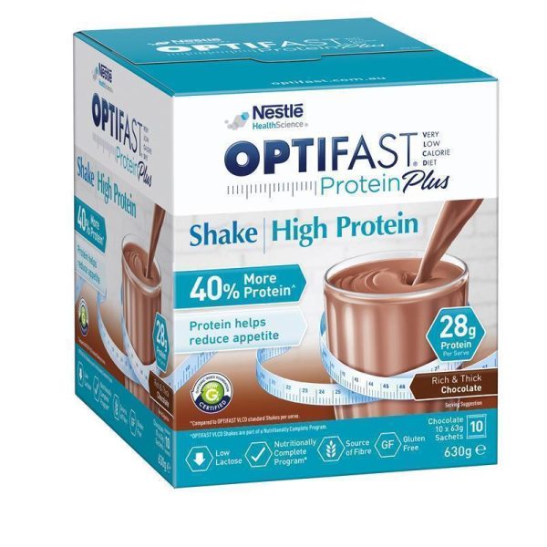 Optifast Protein Plus Shake Chocolate 63g x 10 Sachets 1