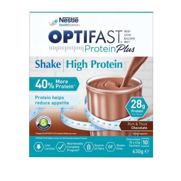 Optifast Protein Plus Shake Chocolate 63g x 10 Sachets 2